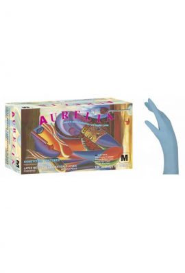 Γάντια Latex Aurelia Μπλε Με Πούδρα