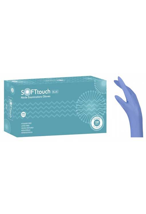 Γάντια Νιτριλίου Soft Touch Μπλε