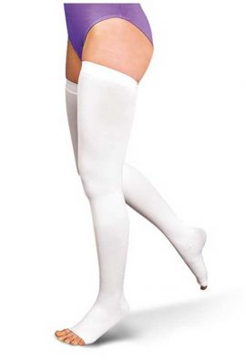 Κάλτσες Ριζομηρίου Anti-Embolism Με Σιλικόνη 18-24 mmHg - Λευκό
